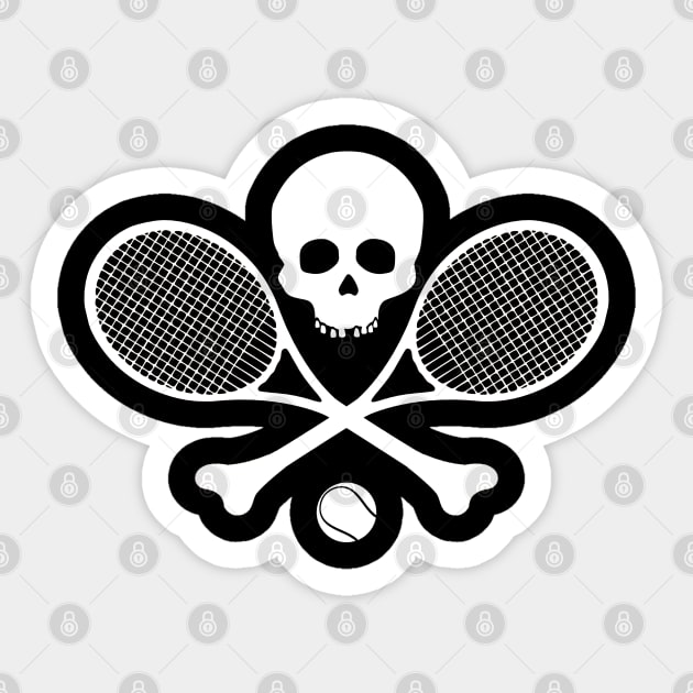 Tennis Sticker by Black Tee Inc